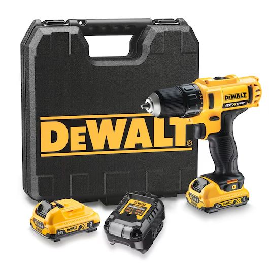 DeWALT DCD710D2-QW Batteridrevet boremaskine/driver Li-Ion 12V 2,0Ah