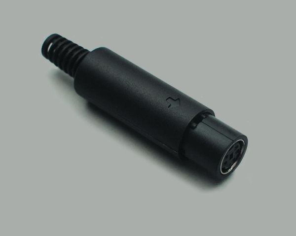 Bkl Electronic 0204012, Mini-Din, Schwarz