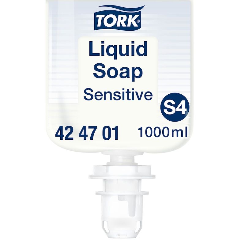Nestesaippua Tork Sensitiv S4 1 ltr,6 kpl x 1000 ml/krt
