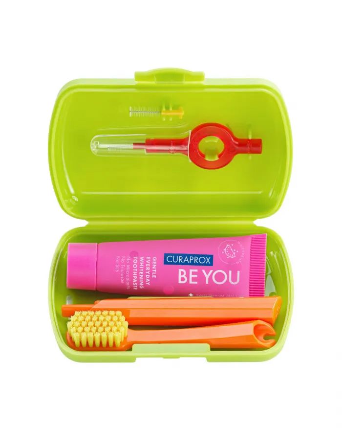 Curaprox Travel Set Kosmetik-Reiseset Für Zähne, Zunge Und Zahnfleisch Green - Bild 2