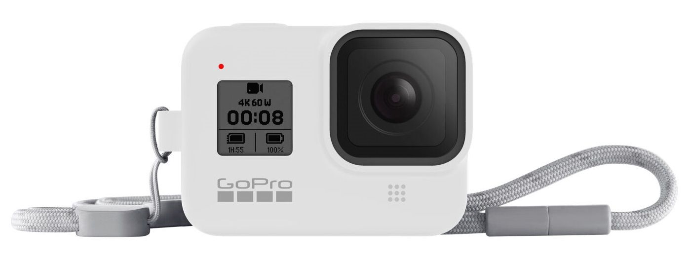 Gopro Silikonhülle Und Gurt, Weiß