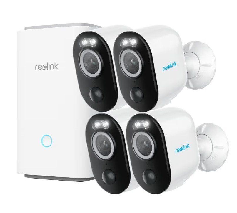 Reolink Home Hub + 4x Argus 3 Pro 2K 4MP Battery Camera | Foto och video - Videoövervakning - Övervakningsutrustning | GameStuff