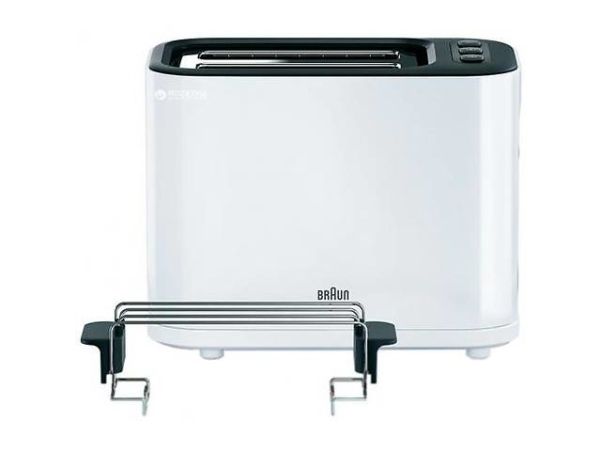 Braun Purease Ht3010 Wh - Brødrister - 2 Skive - 2 Holdere - Hvid