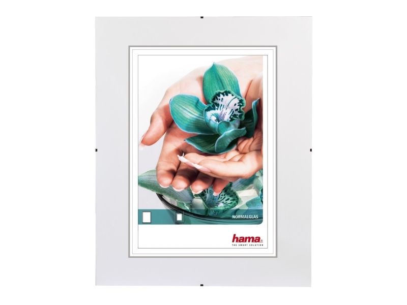 Hama Frameless Picture Holder Clip-Fix - Fotoholder - Designet Til: 8X11 Tommer (20X28 Cm) - Glas - Firkantet