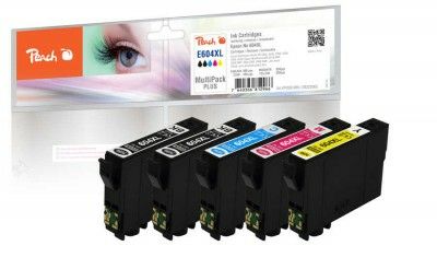 Peach Pi200-989, Hohe (Xl-) Ausbeute, Schwarz, Cyan, Magenta, Gelb, 5 Stück(E), 500 Seiten, 350 Seiten, Multipack