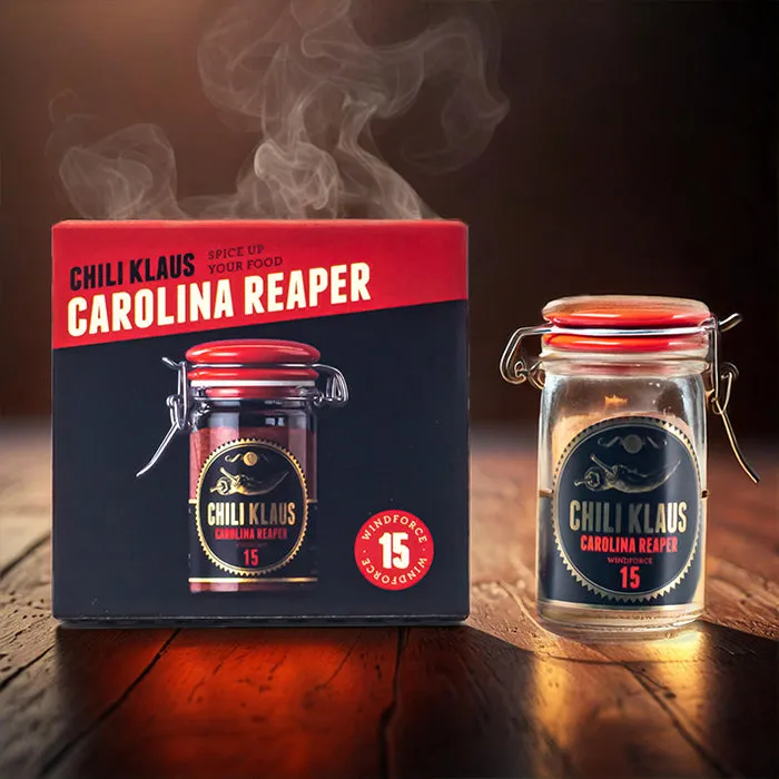 Chili Klaus - Carolina Reaper - dried chili powder i glas | JULEGAVEN  Kontor & Böcker | GameStuff