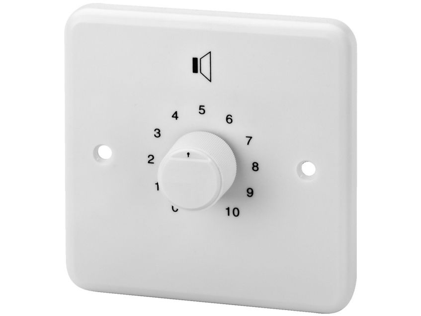 Monacor ATT-2100/WS, Roterende volumenkontrol, Hvid, 100 W, 85 x 71 x 85 mm, 210 g