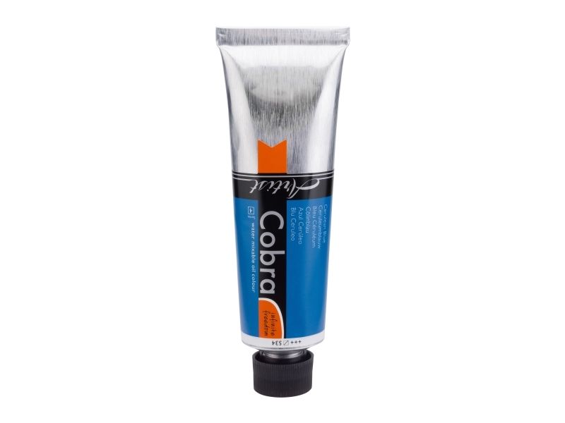 Cobra Artist Water-Mixable Oil Colour Tube Cerulean Blue 534