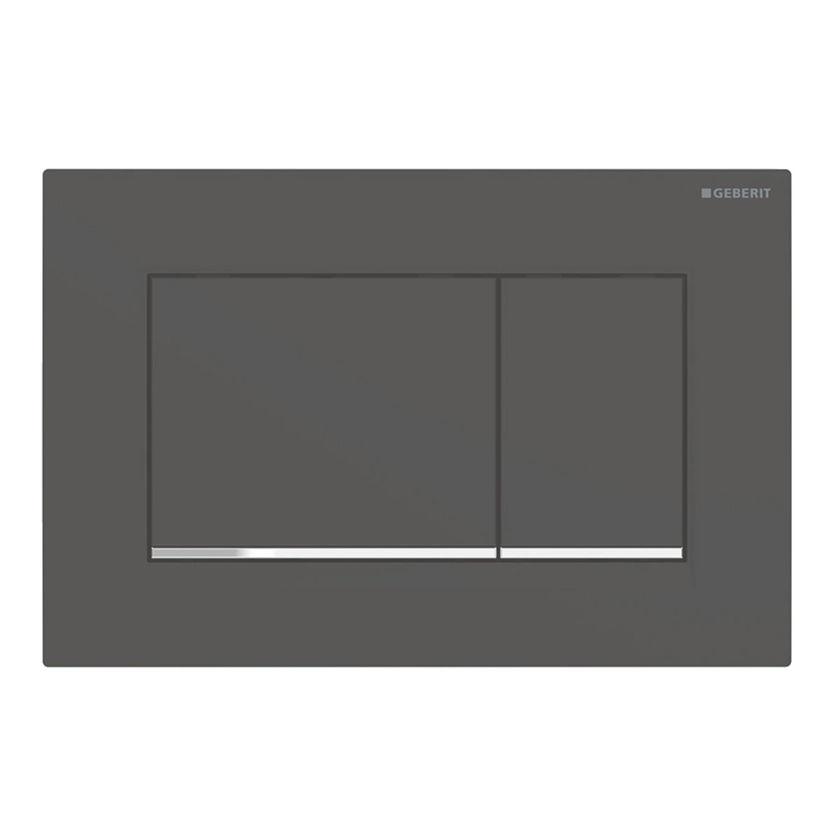 Geberit Sigma 20(Ex.30) betjeningsplade i mat sort/krom