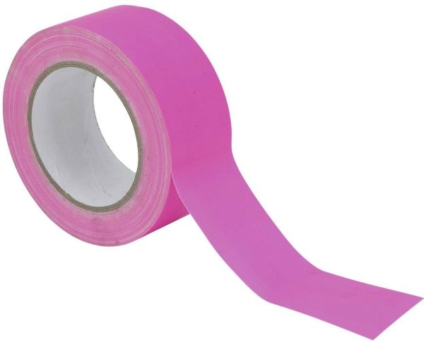 Neon Glow Gaffatape 50mm x 25m - Flere farver Pink
