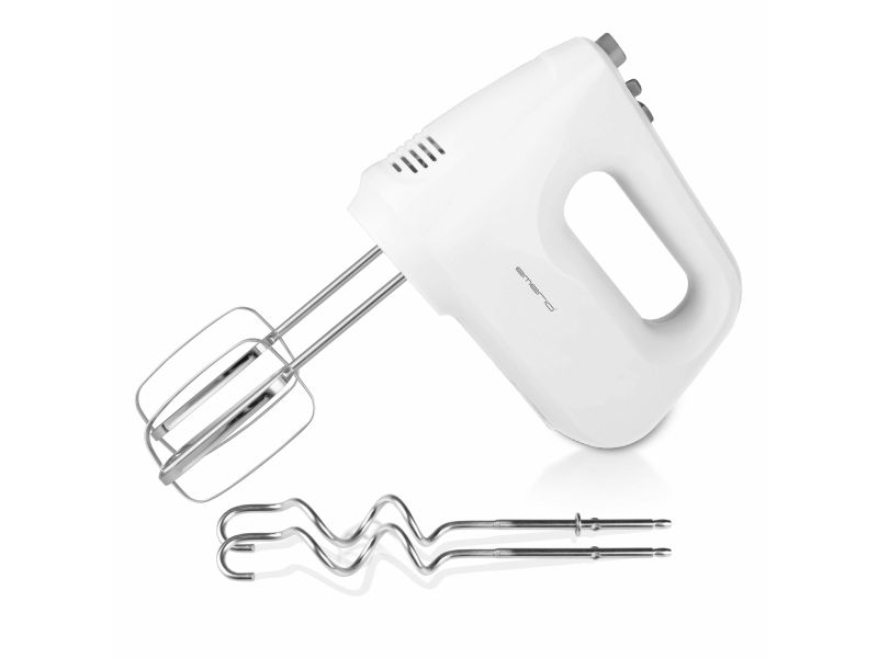 Emerio HM-124178, Håndmixer, Hvid, Slå, Ælte, Mikse, 1,43 m, Knapper, Løftestang, Rustfrit stål