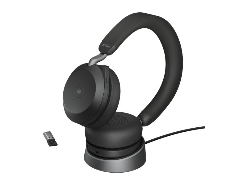 Jabra Evolve2 75, Kabellos, Büro/Callcenter, 20 - 20000 Hz, 197 G, Kopfhörer, Schwarz