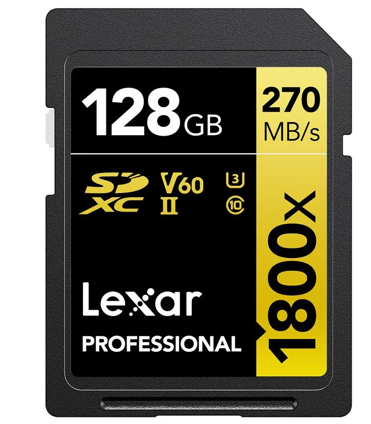 LEXAR Pro 1800x R270/W180 128GB SDXC U3 (V60) UHS-II -muistikortti