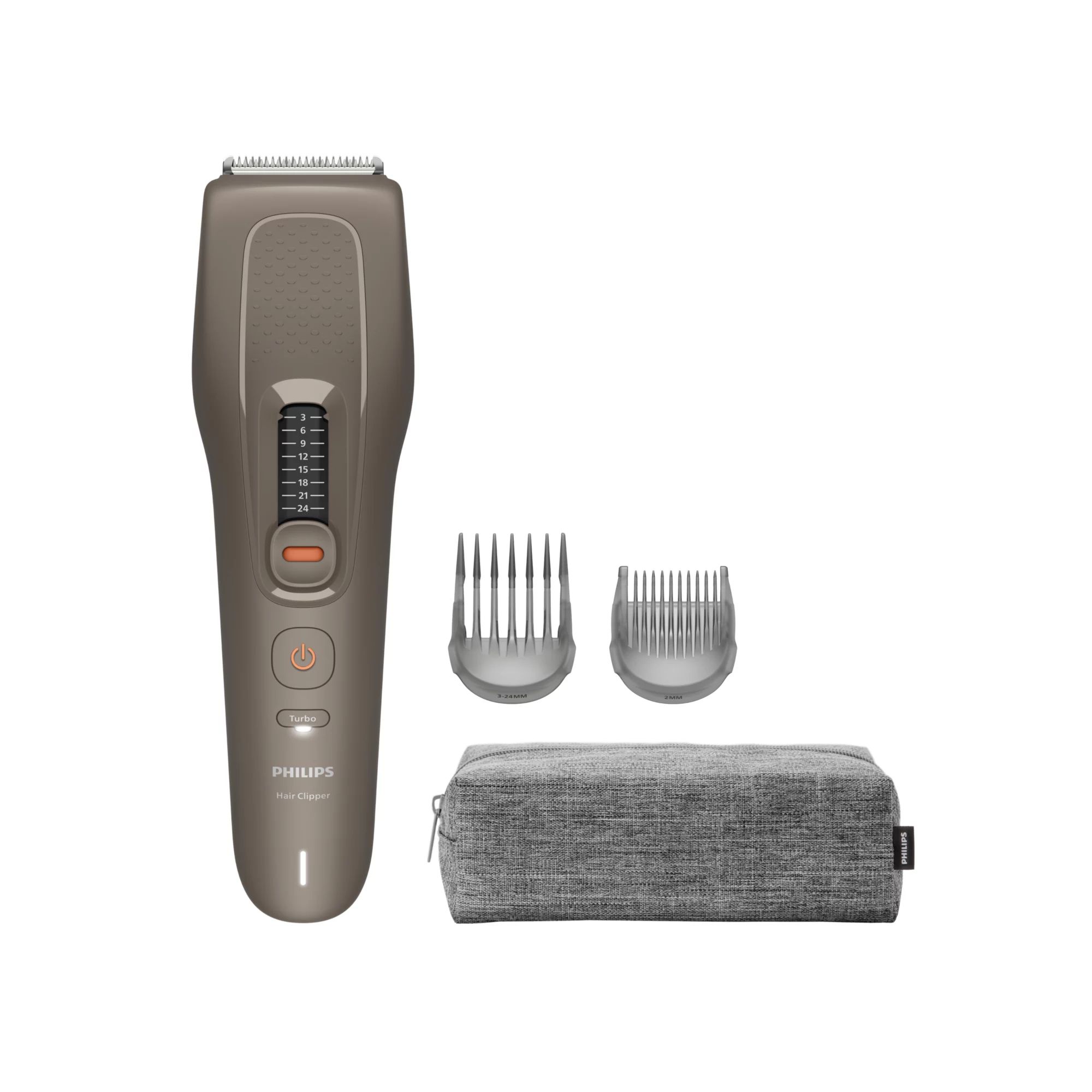 Philips 5000 Series Hair Clipper Hc5722 Serie 5000, Braun, 3 Mm, 2,4 Cm, 2 Mm, Edelstahl, Batterie
