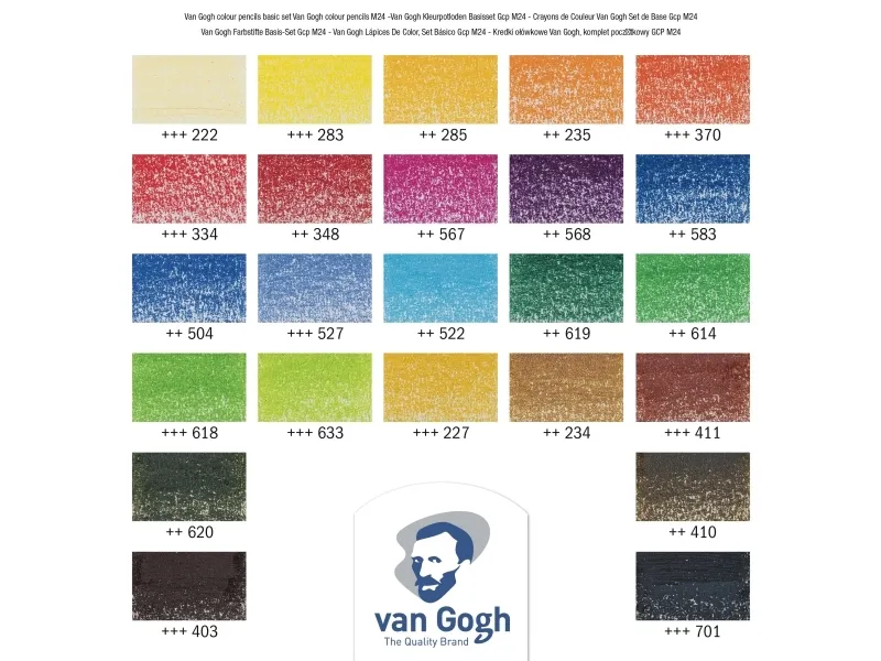 Van Gogh Coloured pencil basic set 24 colours | Skola & Hobby - Konstmaterial - Pennor | GameStuff