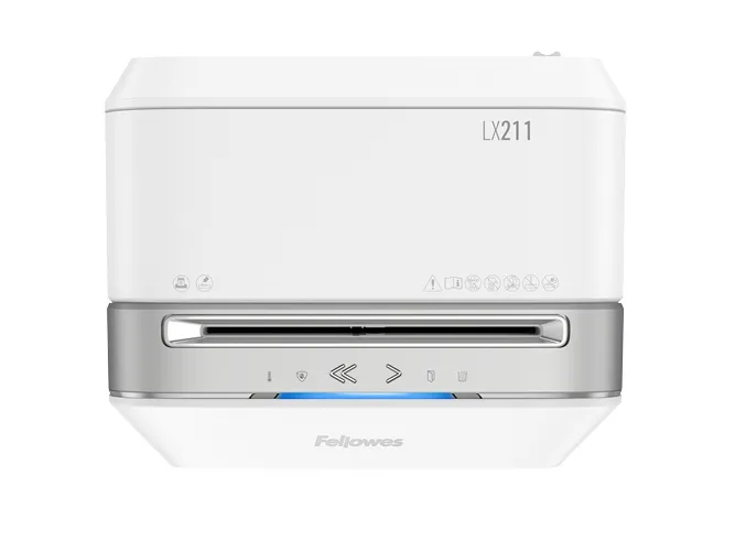 Makulator Fellowes Powershred® LX211 micro-cut 2x12 mm hvid (P-5) | Kontorsmaskiner - Kontorsmaskiner - Dokumentförstörare | GameStuff