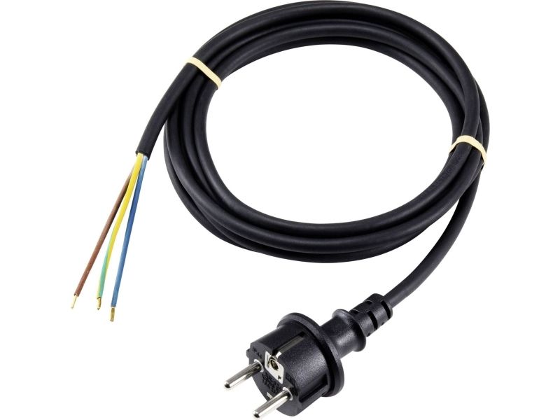 Sygonix Sy-5043464 Strømtilslutningskabel Sort 3,00 M (Sy-5043464)