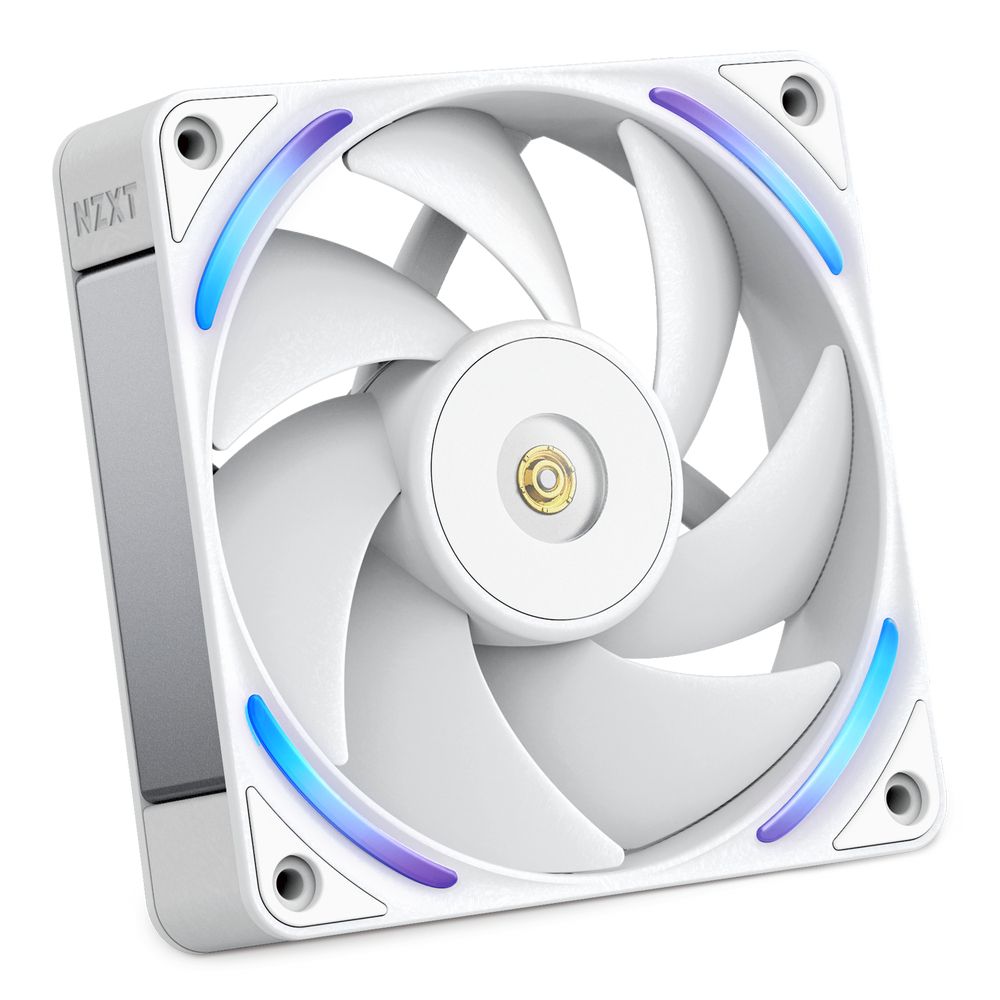 NZXT F120X - Kabinet køler - 120mm - Hvid med RGB LED lys - 41 dBA