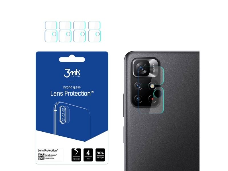 3Mk Hybridglas Für Kameralinse 3Mk Lens Protection Für Xiaomi Redmi Note 11S 5G/11T 5G [4 Pack]