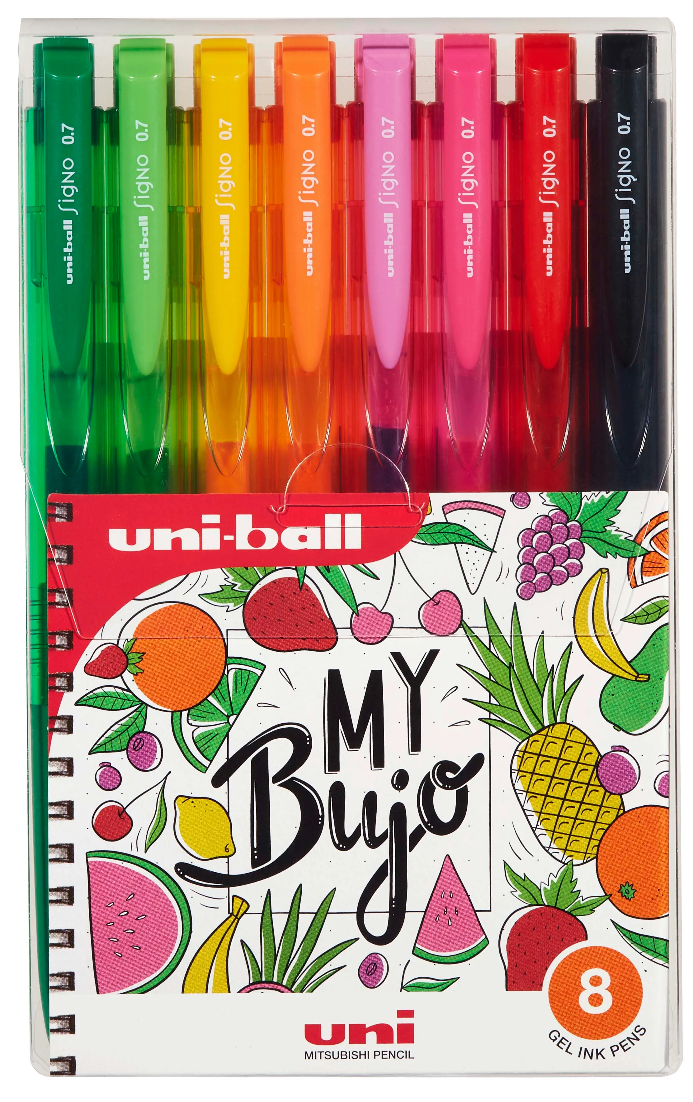 Uni-ball Signo RT1 ( My Bujo) set med 8st Gel Roller pennor med klick | Skrivredskap - Övriga skrivredskap | GameStuff