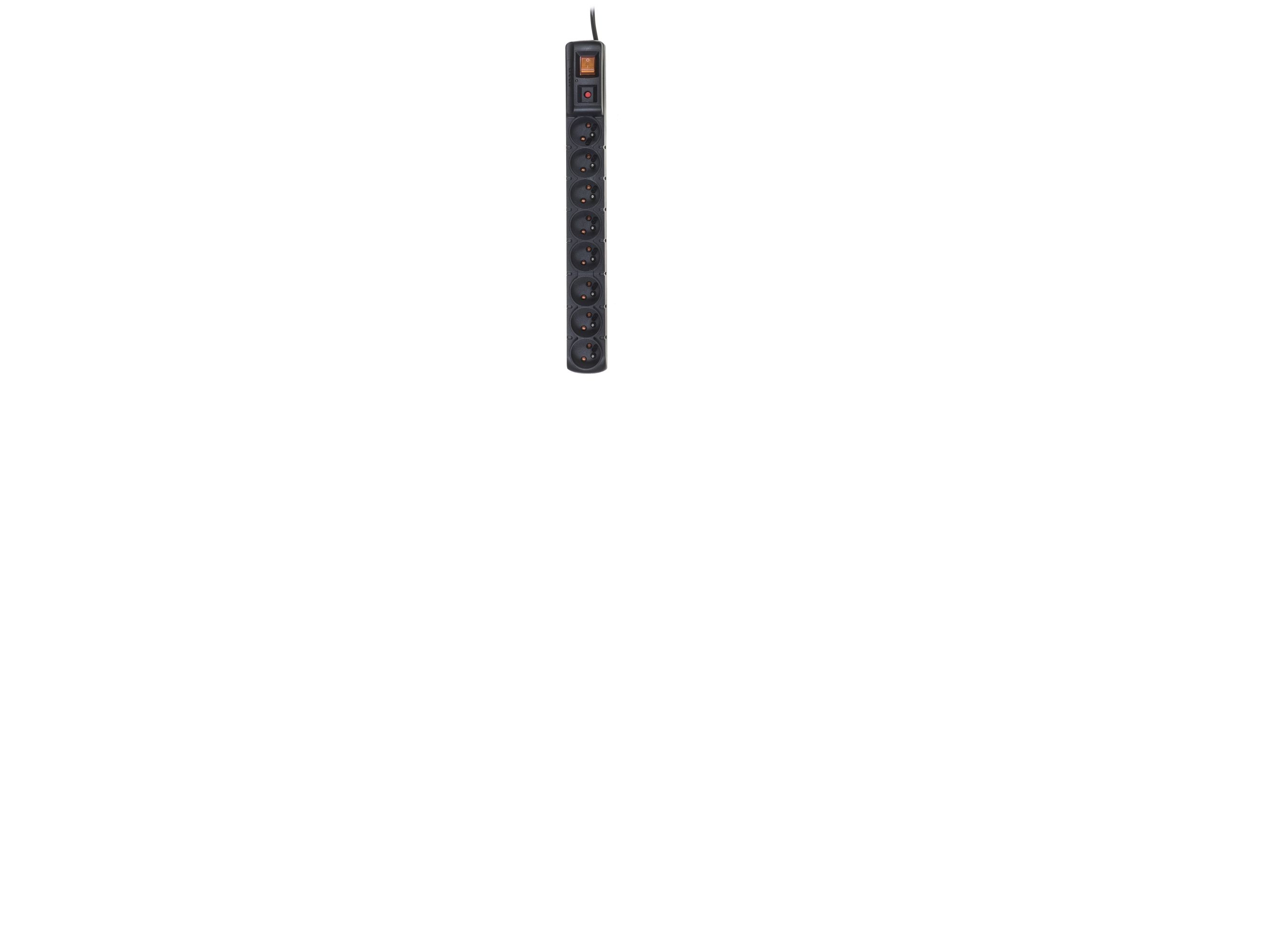 Acar S8 Pro, 8 Ac-Ausgänge, Indoor, Kunststoff, Schwarz, Universal, 230 V