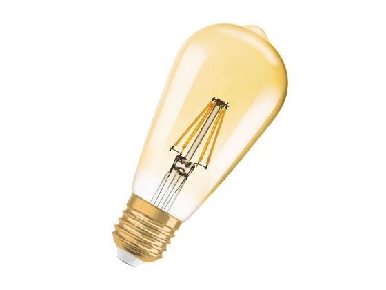 Osram Vintage 1906 Led St - Led-Filament-Lyspære - Form: G125 - Klar Finish - E27 - 6.5 W (Tilsvarende 51 W) - Klasse E - Varmt Hvidt Lys - 2400 K