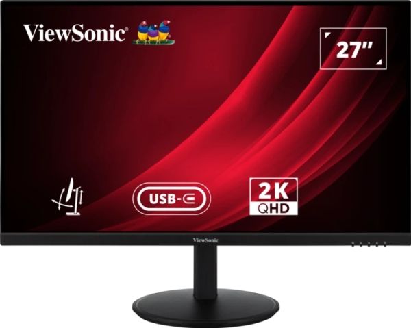 Viewsonic Vg Series Vg2709-2K-Mhdu-2, 68,6 Cm (27"), 2560 X 1440 Pixel, Quad Hd, Led, 4 Ms, Schwarz