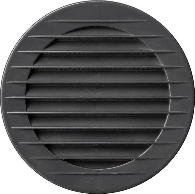 Ventilation grille airRoxy 02-231 round with mesh fi 100 graphite | Ventilation & Klimat - Annan ventilation och klimat - Övriga | GameStuff