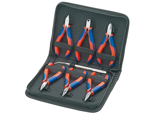 Knipex 00 20 16, Rostfritt stål, 720 g, 7 verktyg | Verktyg & Verkstad - Tänger - Tångsatser | GameStuff