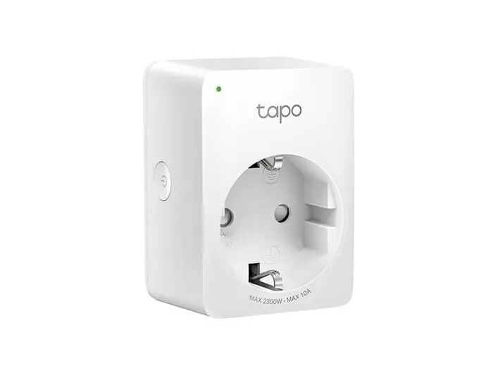 TP-LINK Tapo P100, Mini Akilli Wi-Fi Soket, Trådlös, Bluetooth / Wi-Fi, 802.11b,802.11g,Wi-Fi 4 (802.11n), inomhus, Vit, Energiljus, Status | Smarta hem - Elektriska apparater för smarta hem - Smarta kontakter | GameStuff