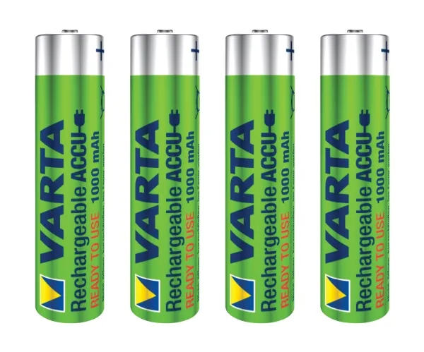 Varta Professional - Batteri 4 x AAA - NiMH - (uppladdningsbart) - 1000 mAh | EL Artiklar - Batteri - Övriga batterier | GameStuff