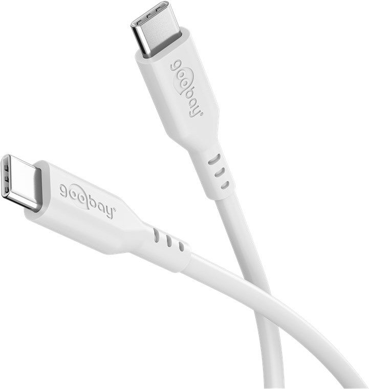 Goobay 77743, 1,5 m, USB C, USB C, USB 2.0, 0,48 Gbit/sek., Hvid