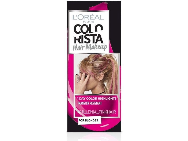 L'Oreal Colorista Hair Makeup Temporary Hair Color #MillennialPinkHair 30ml.