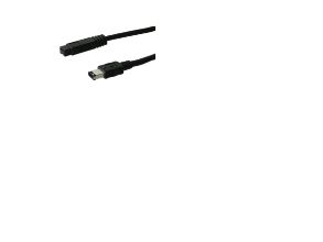 Goobay Cak Ieee 1394B 9P/6P 1.8M Fire Wire, Stecker/Stecker, Schwarz, 800 Mbit/S, 1,8 M