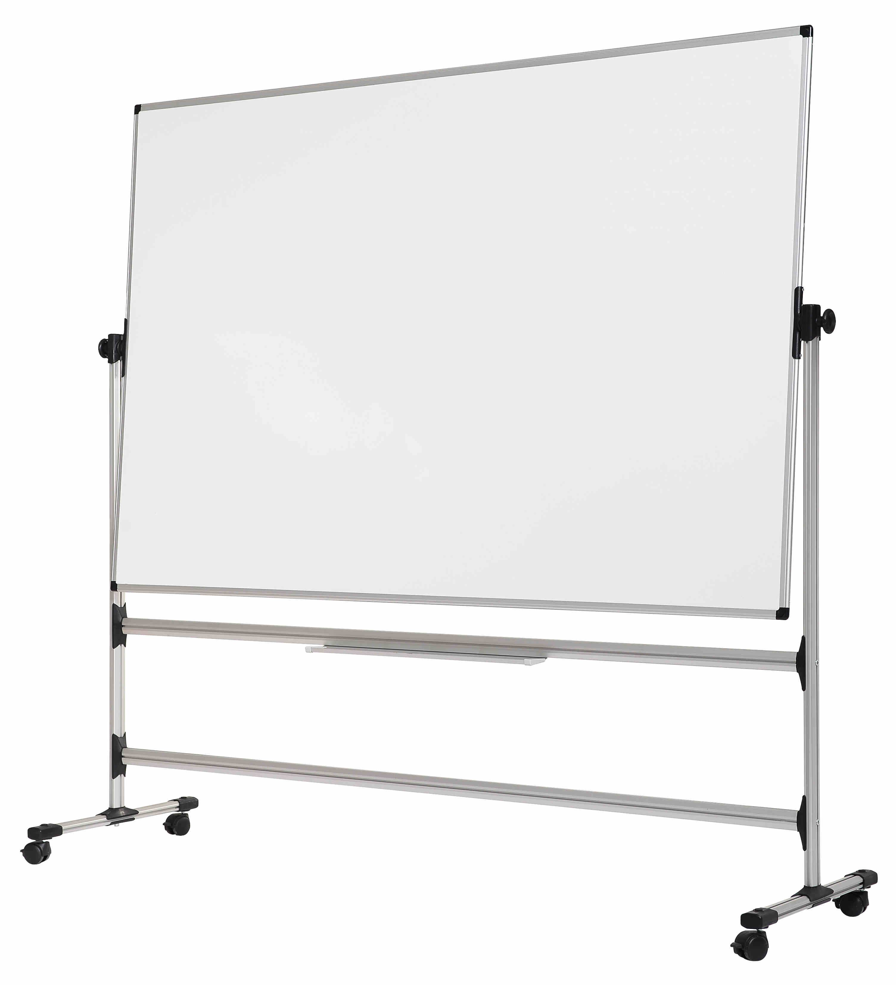 Whiteboardtavle, Bi-Office Earth, svingtavle, hjul, 90 x 120 cm