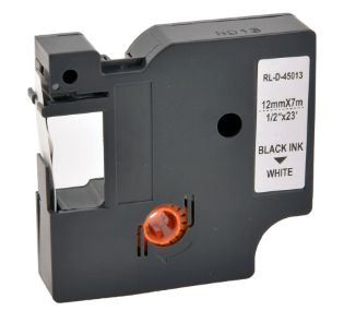 G&G Rb-Dy 45013 Bk/Wt, Hvid, Dymo, Dymo 45013 Dymo D1 Serie Dymo Labelmanager 100 Dymo Labelmanager 160 Dymo Labelmanager 210D Dymo..., 1,2 Cm, 7 M