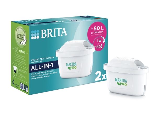 Brita MAXTRA PRO - PURE PERFORMANCE (ex ALL-IN-1) PACK 2, 2 stk, Brita, Vandfilterpatron