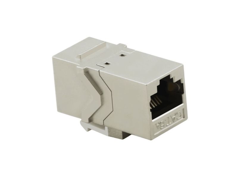 Helos 304268, Flad, Sølv, RJ-45, RJ-45, Hunstik, Hunstik