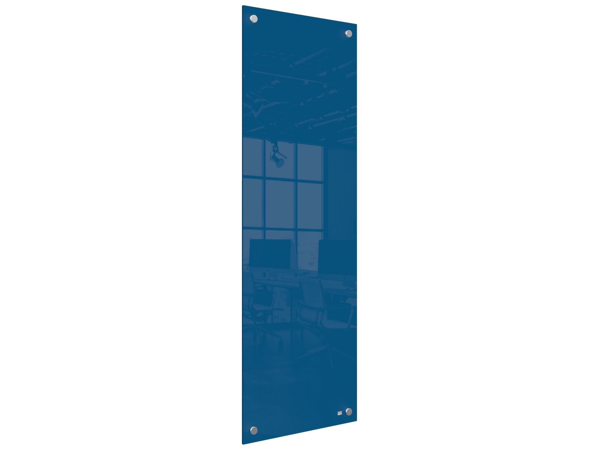 Nobo Lille Glas Whiteboard Panel 300X900mm Blå