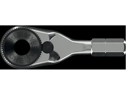 Wera 8011 Zyklop Mini 4 bitskralde 1/4 drev 60 tænder 6° returvinkel