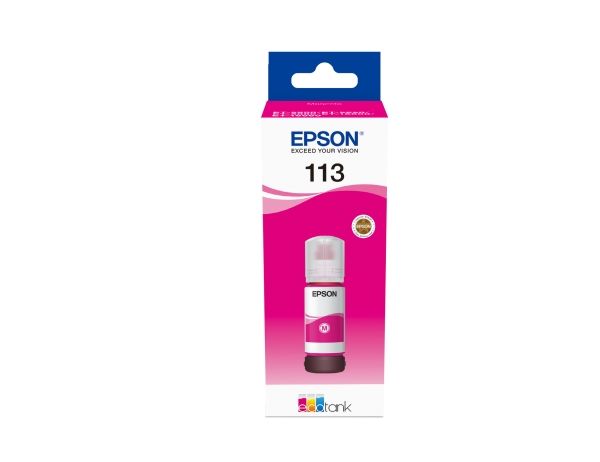 Epson Ecotank 113 - 70 Ml - Magenta - Original - Blækrefill - For Ecotank Et-16150, 16650, 5150, 5170, 5800, 5850, 5880 Ecotank Pro Et-16680, 5150,