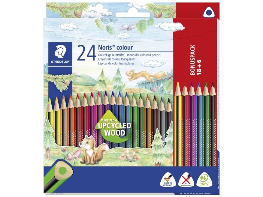 Staedtler Farvestift Noris Trekant 187 C18p1 Sorteret (Farvevalg Ikke Mulig) 1 Stk