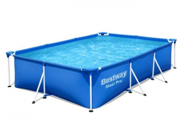Alternativ bild 0 för Bestway Steel Pro 56411 swimmingpool över jorden Indrammet pool Rektangulær 3300 L Blå