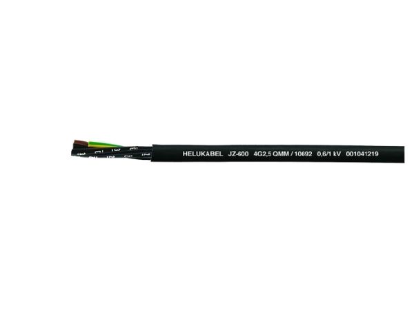Helukabel Jz-600, Niederspannungsleitung, Schwarz, Polyvinylchlorid (Pvc), Polyvinylchlorid (Pvc), Cooper, 12G0,75