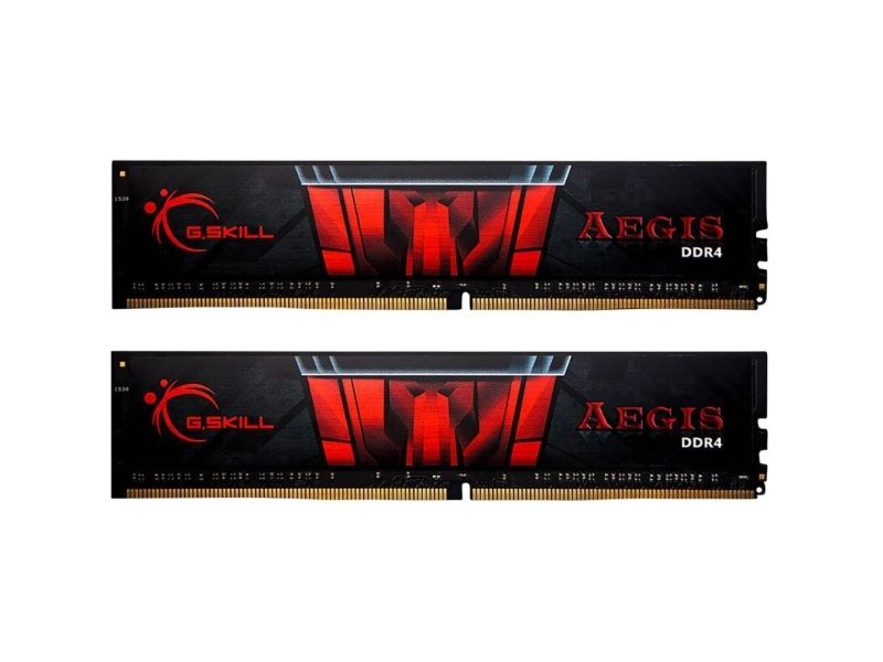 G.Skill AEGIS - DDR4 - sæt - 16 GB: 2 x 8 GB - DIMM 288-PIN - 3000 MHz / PC4-24000 - CL16 - 1.35 V - ikke bufferet - ikke-ECC