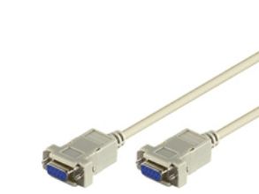 Goobay 68484, Grau, 2 M, Rs-232, Rs-232, Weiblich, Weiblich