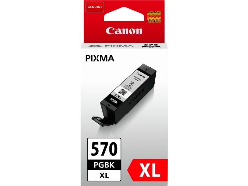 Canon Pgi-570Pgbk Xl Tinte Pigment-Schwarz Mit Hoher Reichweite, Hohe (Xl-) Ausbeute, Tinte Auf Pigmentbasis, 22 Ml, 500 Seiten, 1 Stück(E), Einzelpa
