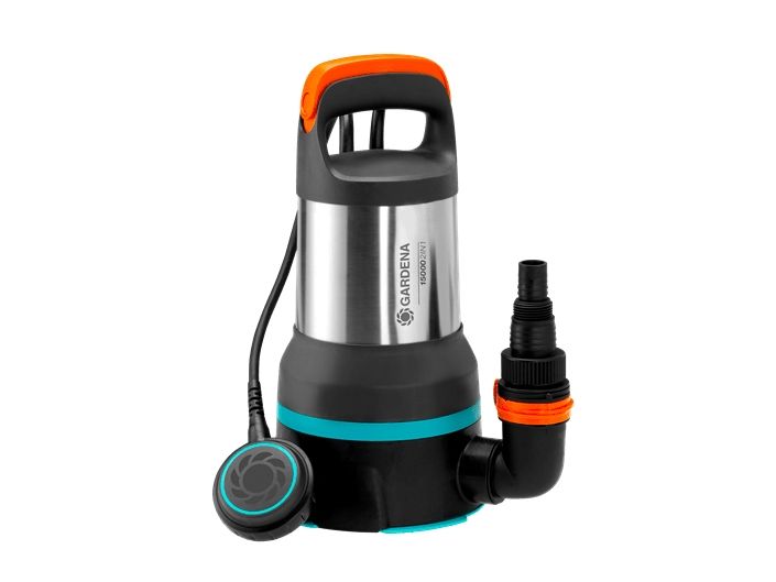 Gardena Clear/Dirty Water Pump 15000, 550 W, Ac, 0,7 Bar, 15000 L/H, Ipx8, Schwarz