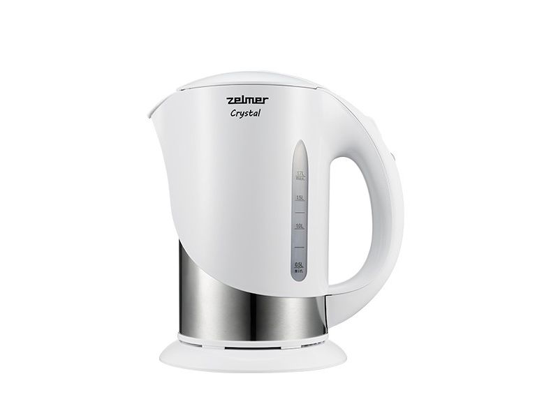 Zelmer Zck7630w, 1,7 L, 1850 W, Sølv, Hvid, Plast, Vandmåler, Filtrering