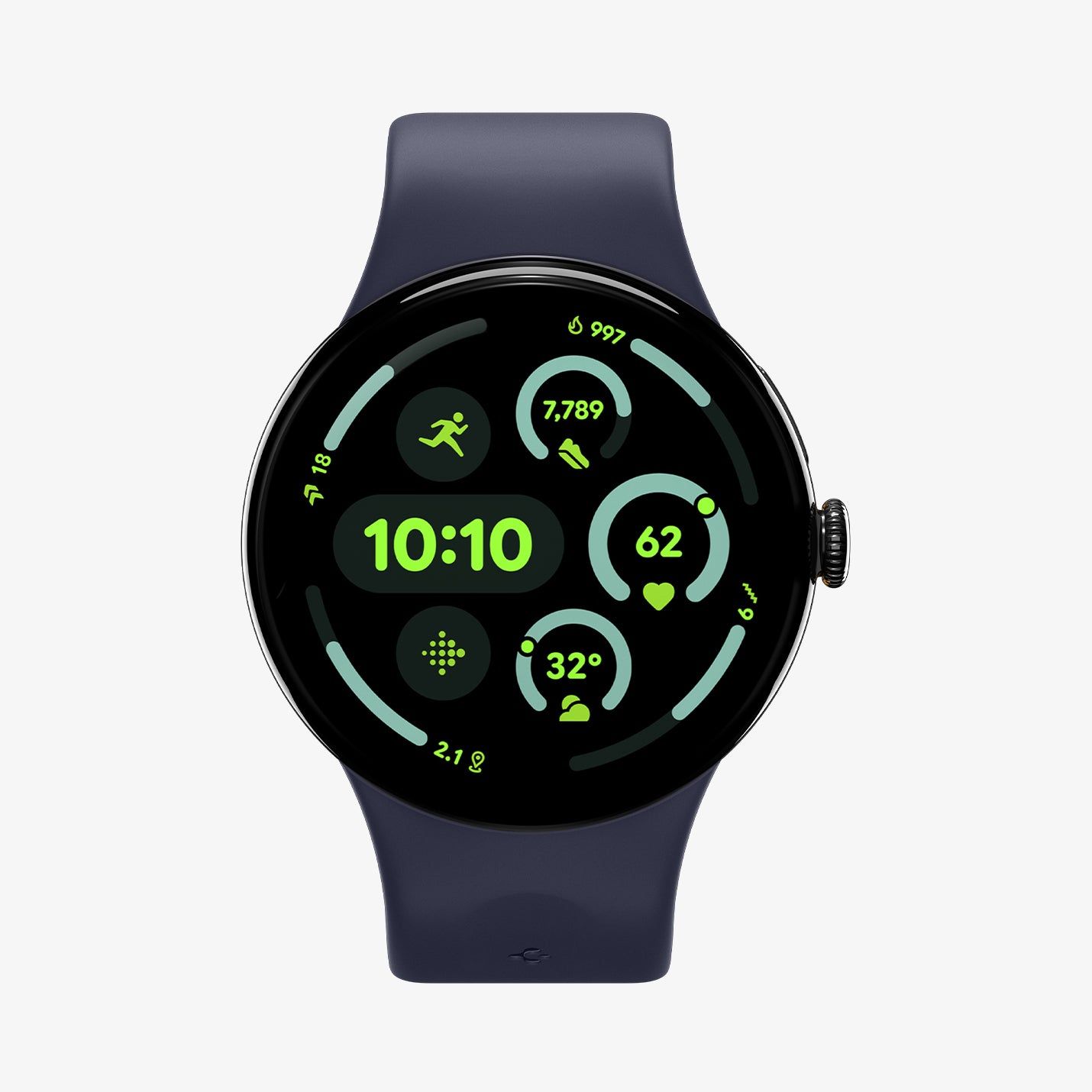 Spigen Nano Pop, Band, Smartwatch, Marineblå, Gul, Google, Pixel Watch 4 (41Mm), Silikone